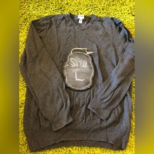 Old Navy Charcoal V-Neck Sweater